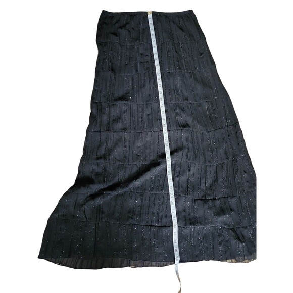 Vintage JBS Whimsigoth Maxi Skirt Womens M Black Broomstick Fairy Grunge Boho - Picture 7 of 7